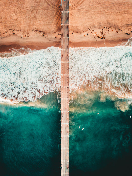 California Balance – Hermosa Beach Pier from Above